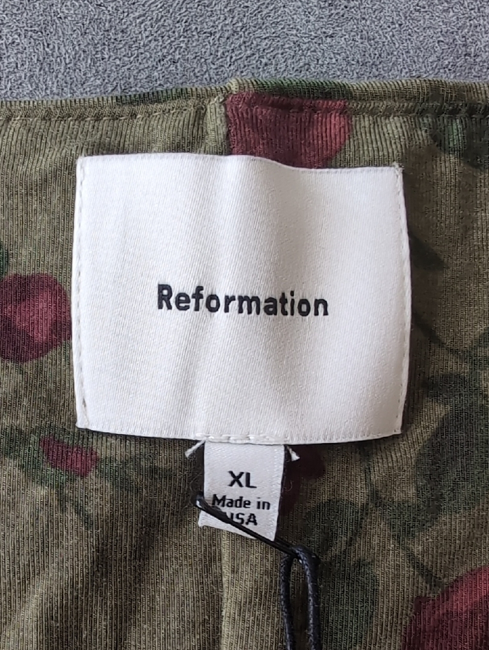 Reformation Lucca Knit Off-Shoulder Long-Sleeve Midi Dress Haiku Size XL NWT - Picture 7 of 9